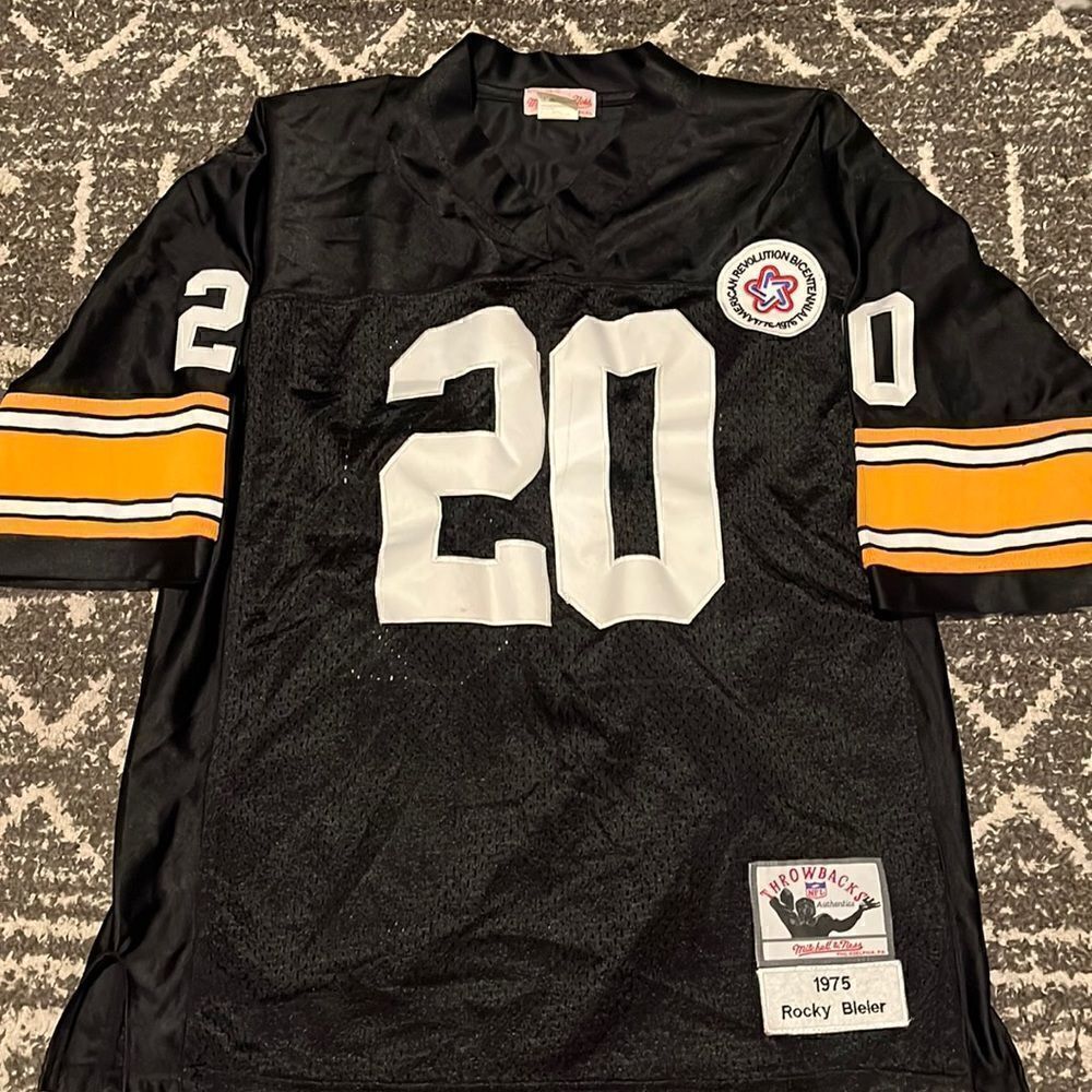 Mitchell & Ness NFL Pittsburgh Steelers 1975 Rocky Bleier jersey, size L(48)